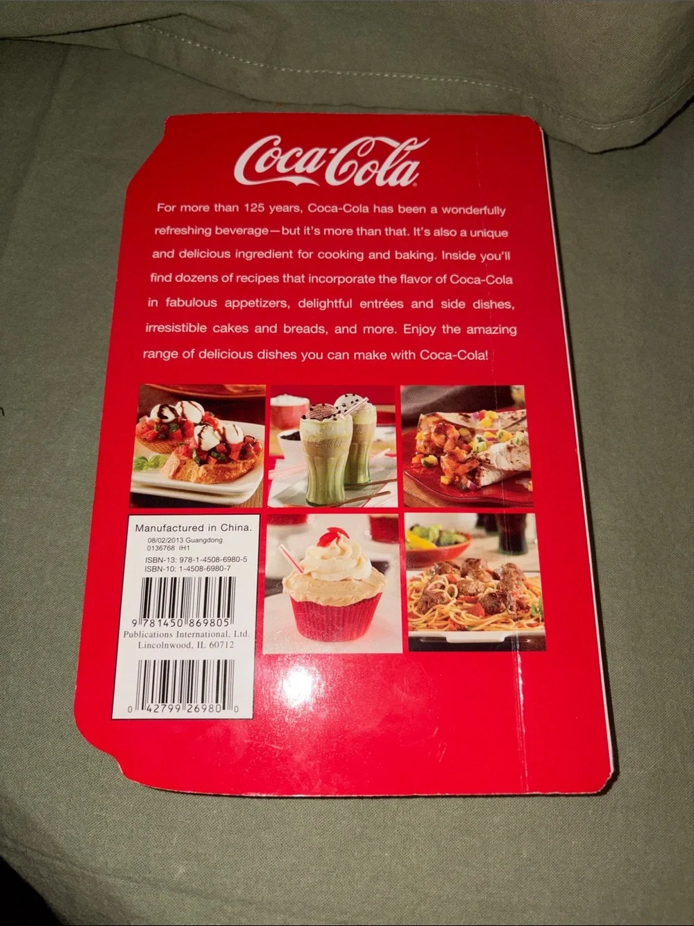 Coca-Cola Red and White Can Graphic Cook Book